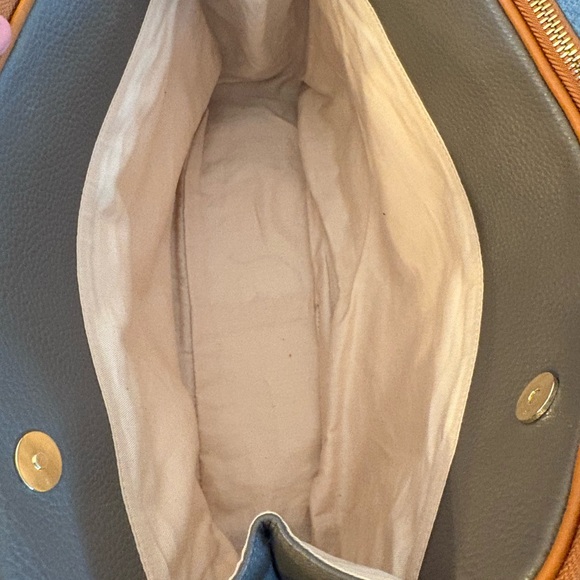 Valentina Gray Leather Tote - Picture 10 of 13